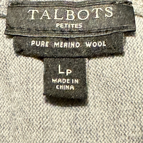 Talbots Petites Pure Merino Wool size LP - Picture 8 of 8